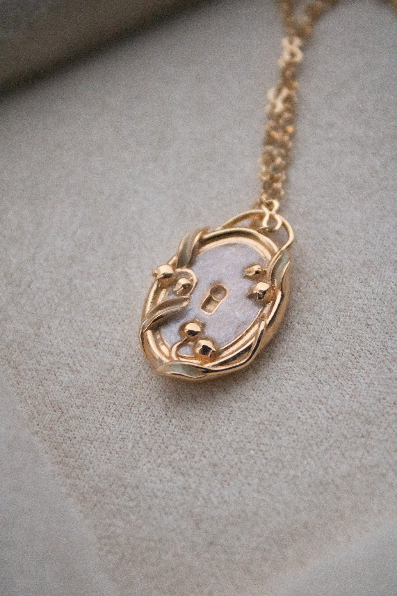 Collana Medaglione Serratura "Il Giardino sei Tu"