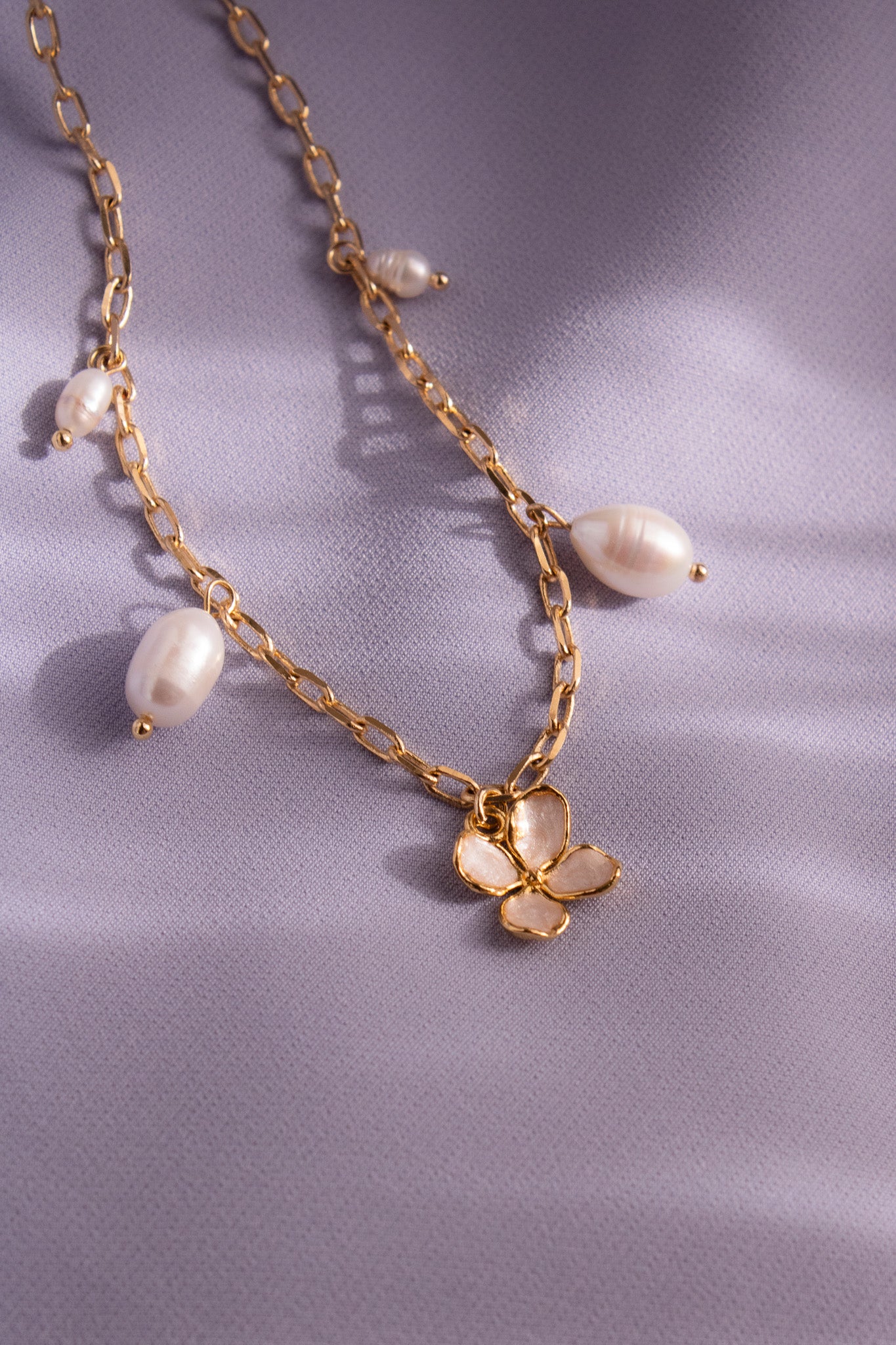 Collana Ortensia Bold con perle di fiume