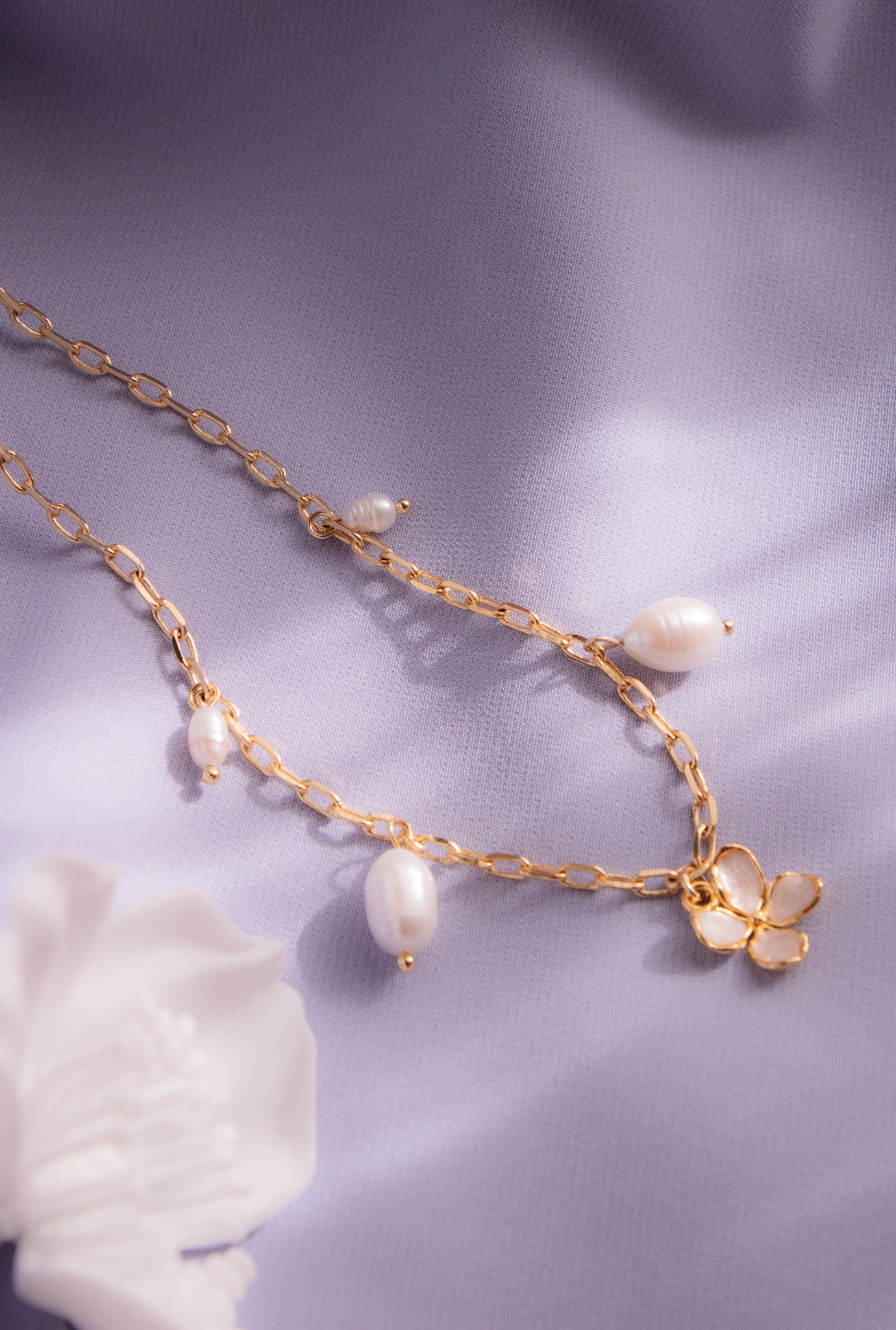 Collana Ortensia Bold con perle di fiume