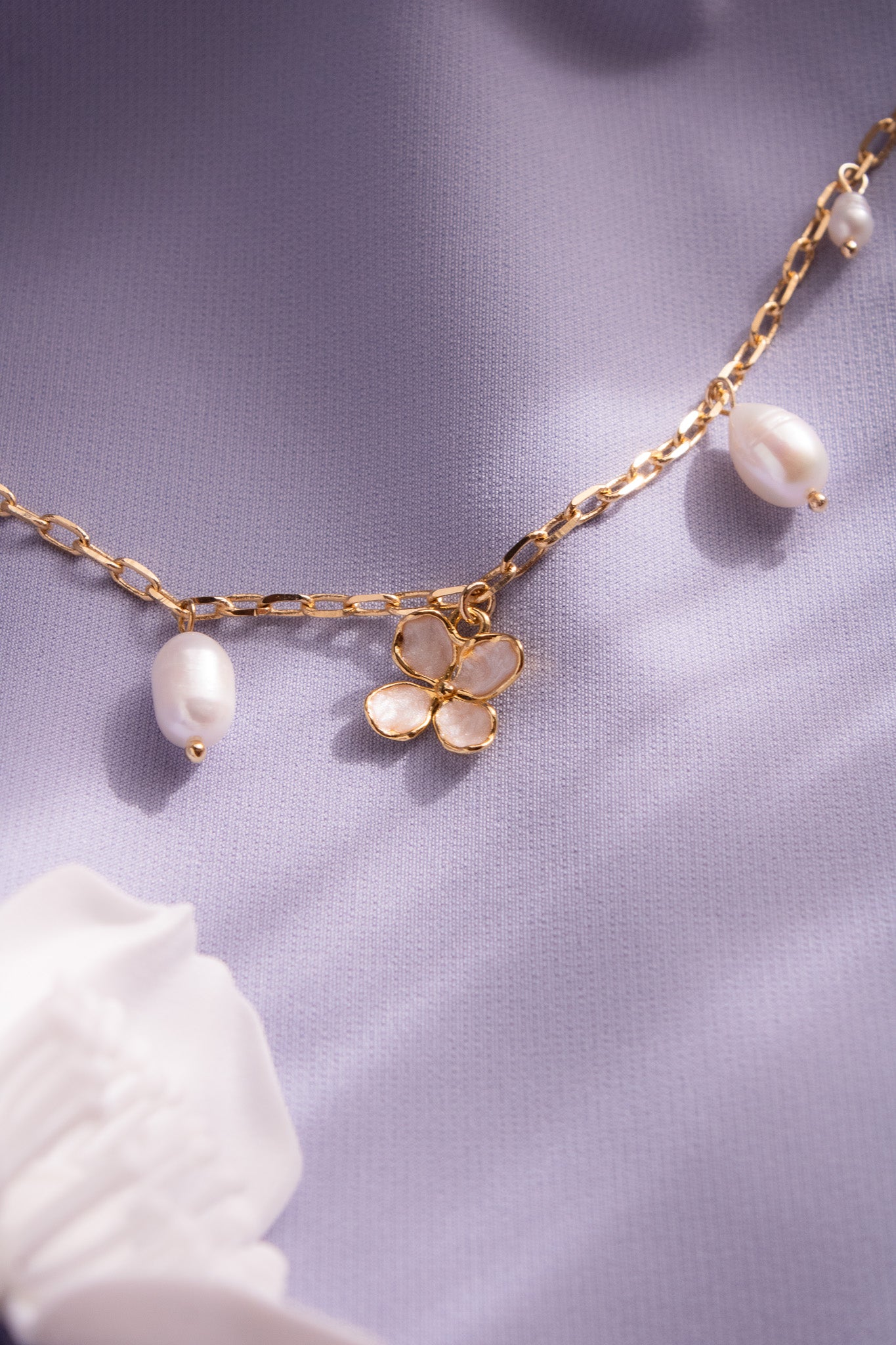 Collana Ortensia Bold con perle di fiume