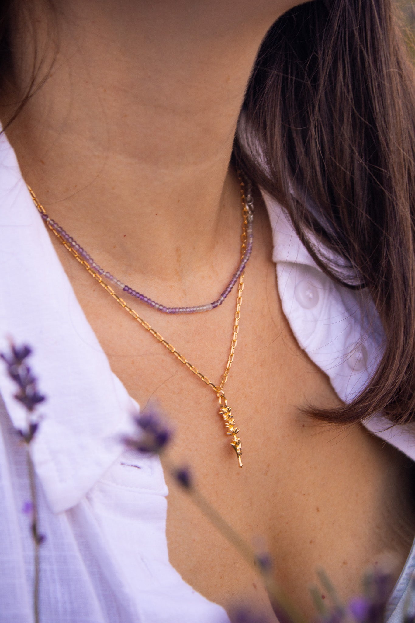 Collana Lavanda della Calma - Più colori
