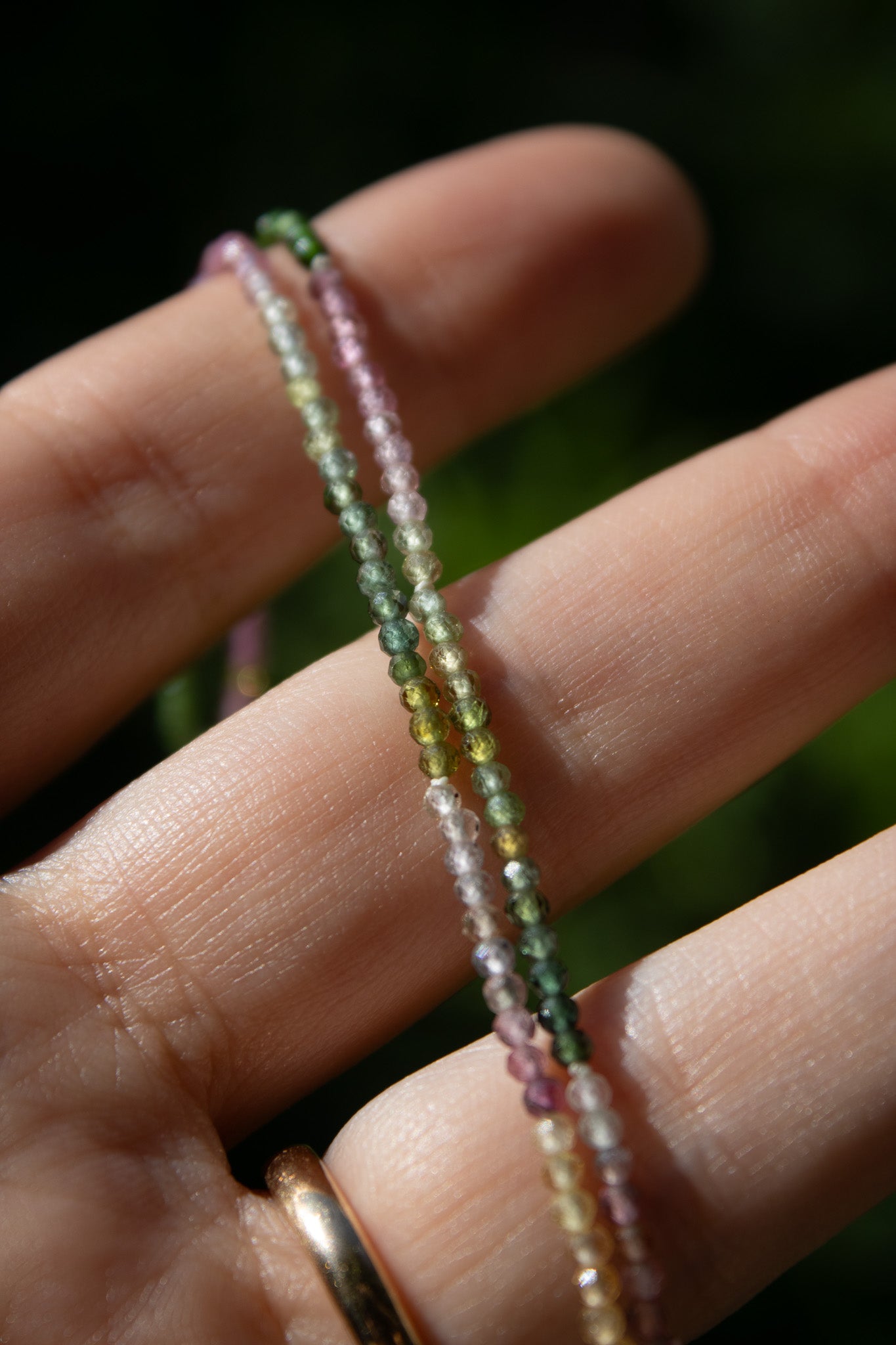 Collana con Tormaline multicolor