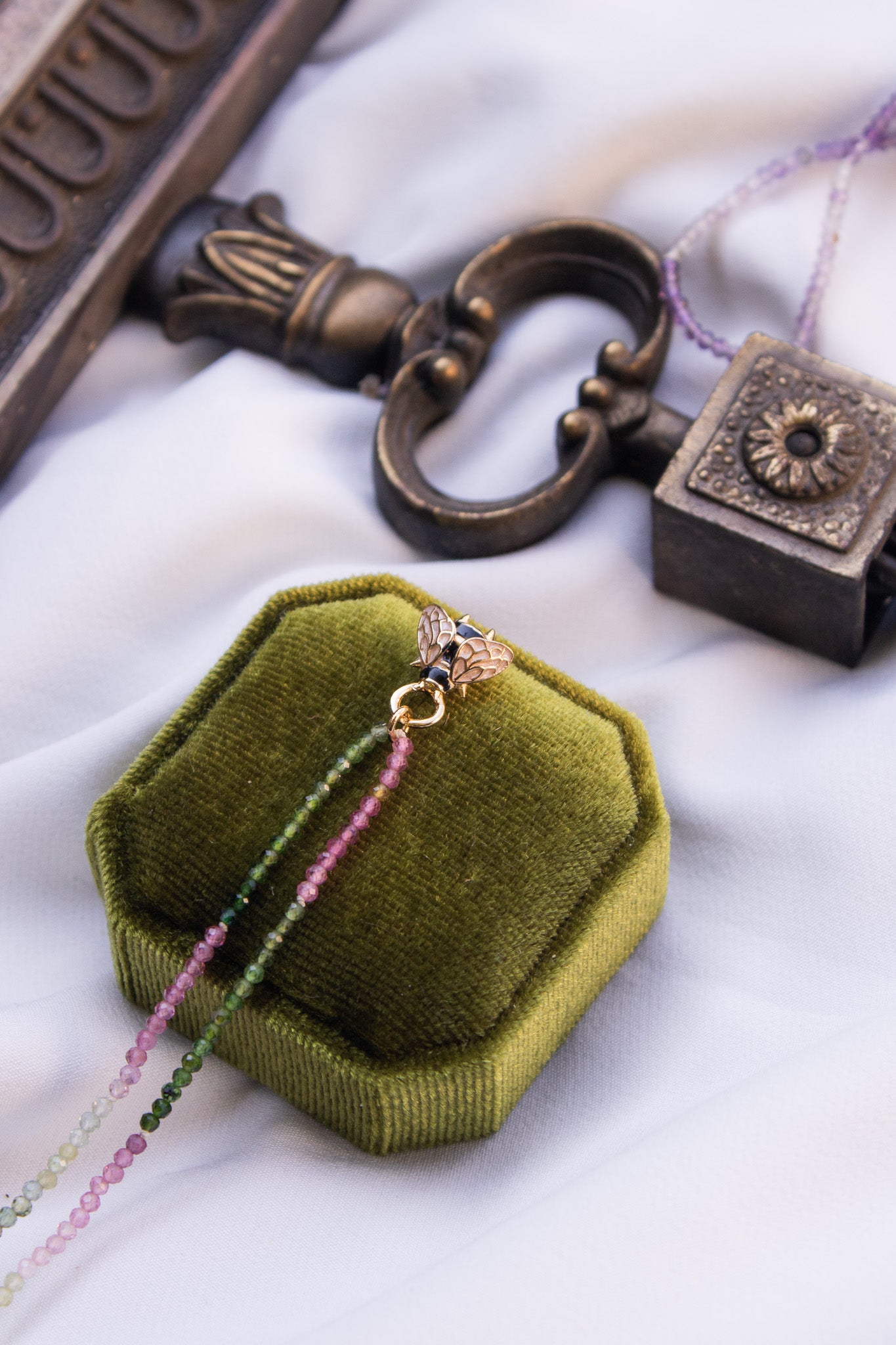 Collana con Tormaline multicolor