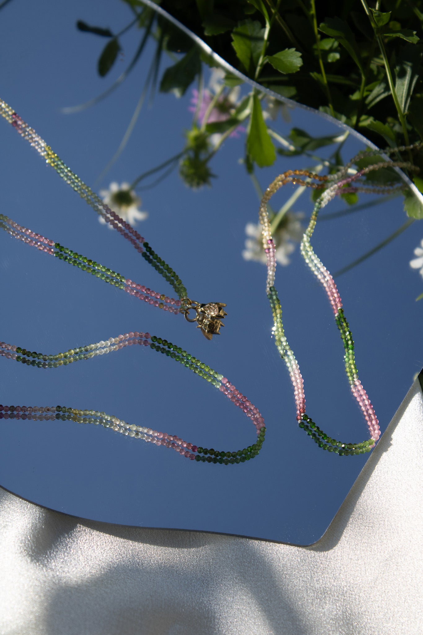 Collana con Tormaline multicolor
