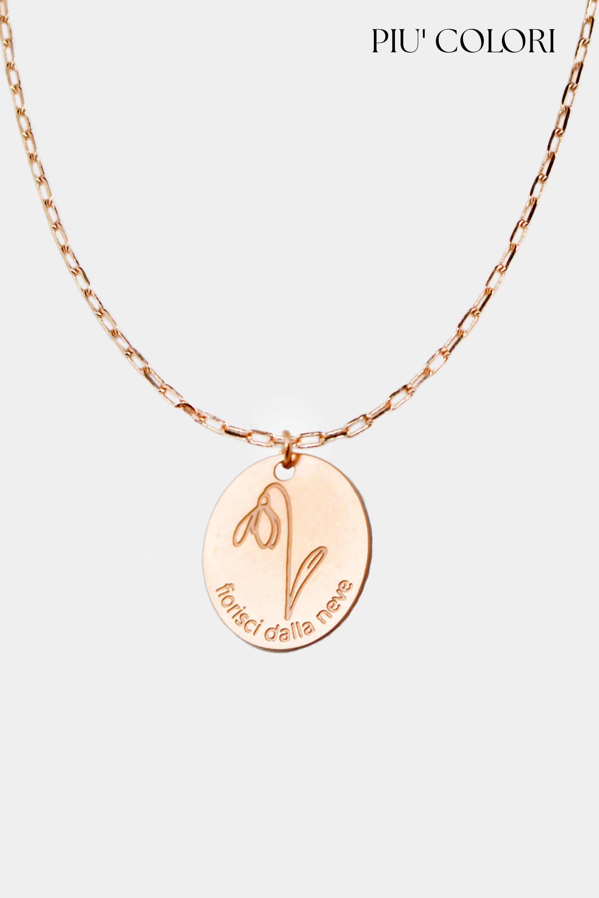 Collana Con Ciondolo A Forma Di Bucaneve In Conchiglia Abalone E Madreperla, Placcata Rodio, 45,7 Cm - 2