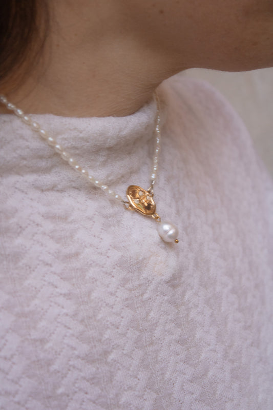 Collana di Perle con Serratura "Try try try"