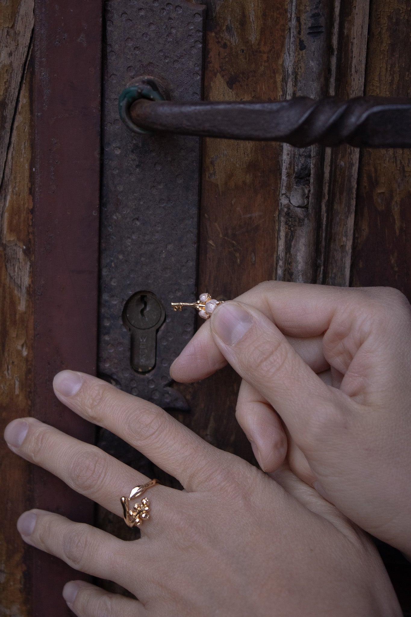 Mono Orecchino Chiave del giardino Mughetto