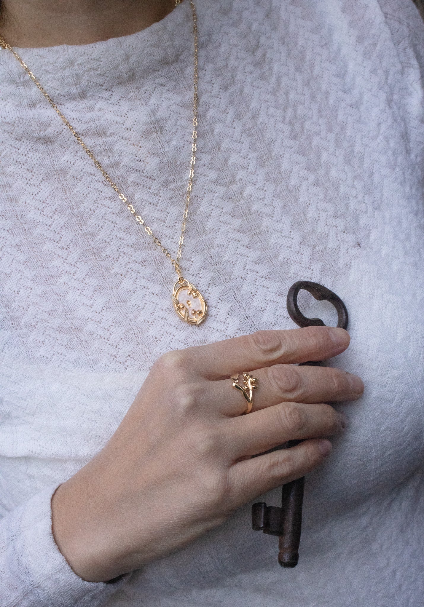 Collana Medaglione Serratura "Il Giardino sei Tu"