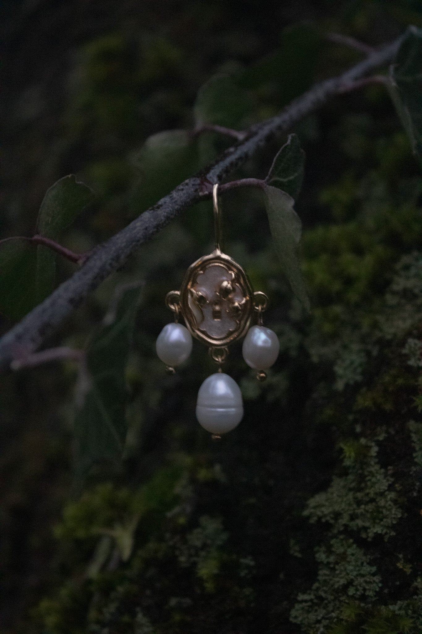 Orecchini Perle Serratura "Try try try"