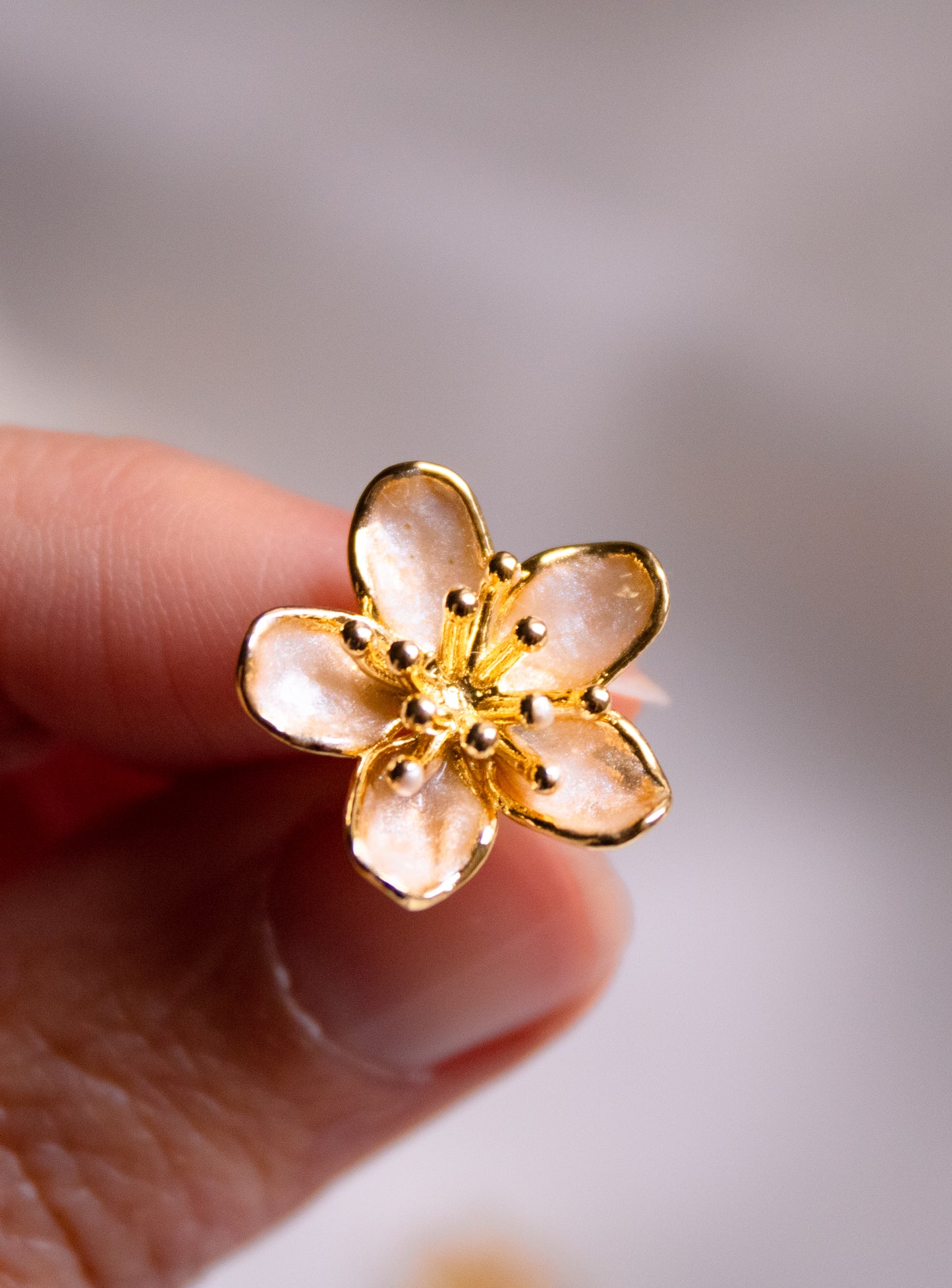 Collana Fiore di Ciliegio - Pezzo Unico
