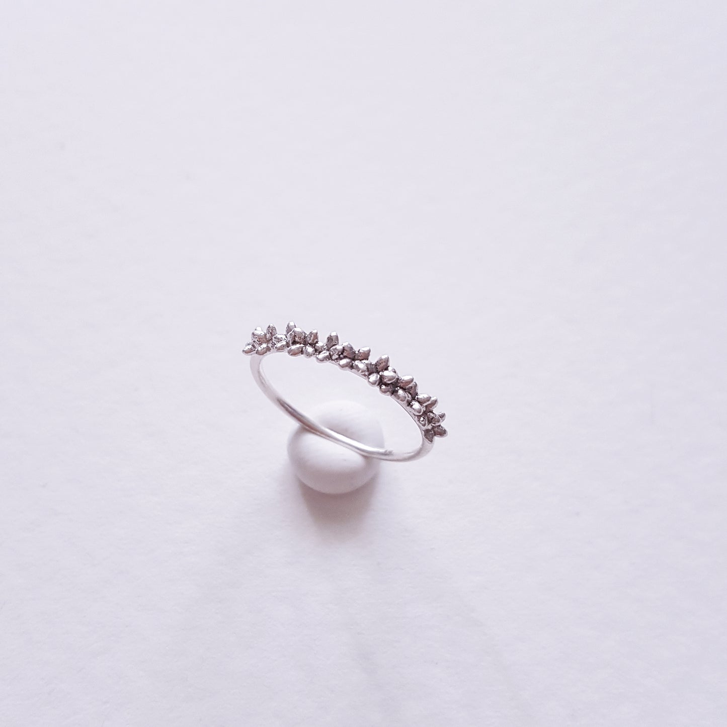 Anello Regolabile Coroncina di fiori