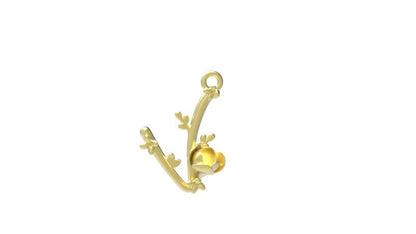 Collana "Fleurinome"  - Iniziale Floreale