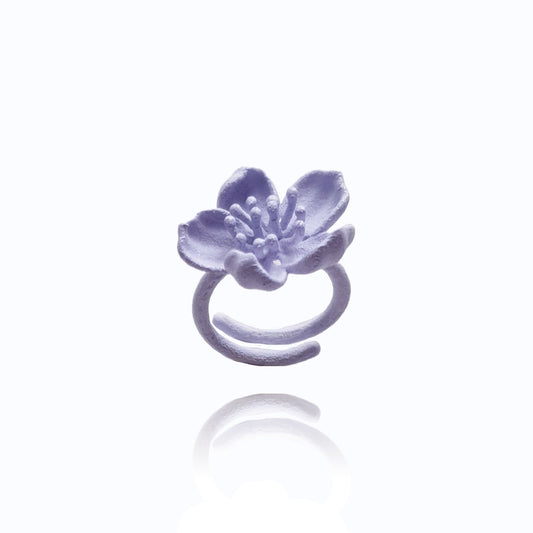 Fine serie - Anello Fior di Melo Nylon